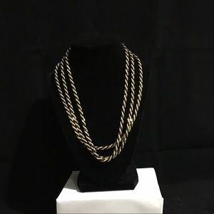 Gold & Black Rope Chain w/ 3 strands